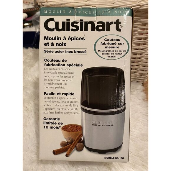 Cuisinart Spice and Nut Grinder SG-10 Electric Brushed Stainless Series | New - Picture 2 of 6
